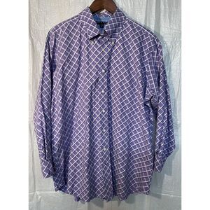 Tommy Hilfiger Plaid Dress Shirt Long Sleeve Button Up XL